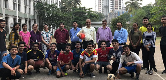 Football Tournament between 1st year and 2nd year students