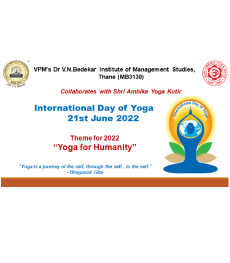 International Day of Yoga was organised on 21st June 2022 at Dr. V.N. BRIMS