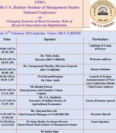 National Conference on Theme Changing Scenario of Rural Economy: Role of Research, Innovation and Digitalization