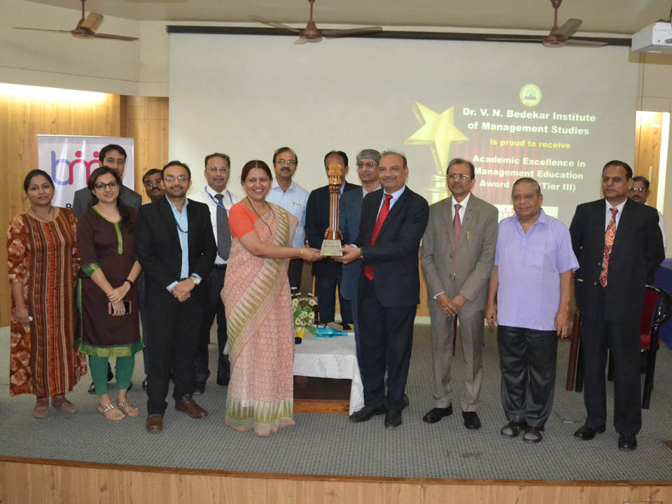Academic Excellence in Management Education Award 2018 (Tier 3 Category)