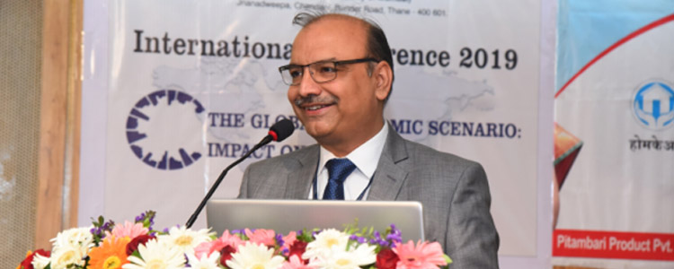 Nitin Joshi Director at Dr. V. N. BRIMS Thane College, Conference meet at Dr. V. N. Bedekar Thane College