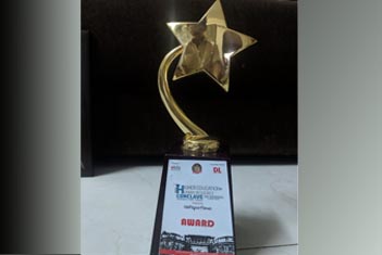 award of Outstanding Institute for Industry Academia Collaboration at Higher Education Human Resource Conclave